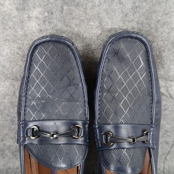 Andrew Fezza Shoes Mens 9.5 Loafer Moccasin Slip On Casual Navy Classic Fashion main image 13